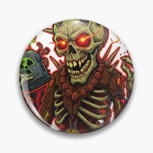 Item preview, Radioactive Demon Skull Sticker designed and sold by blossomfun.