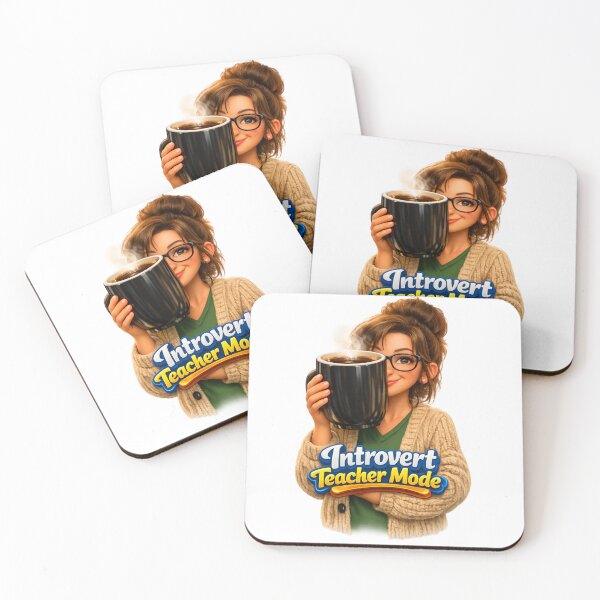 Item preview, Introvert Teacher Mode Coffee Recharge designed and sold by AleksKos.