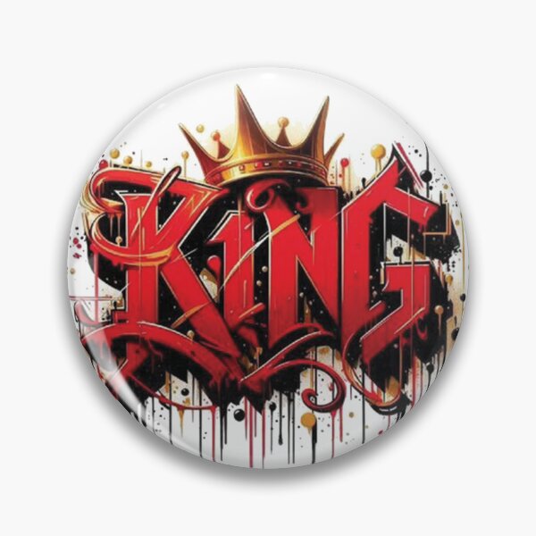 Item preview, Red King Graffiti Street Art - Urban Typography with Golden Crown designed and sold by Hou$e of Art .