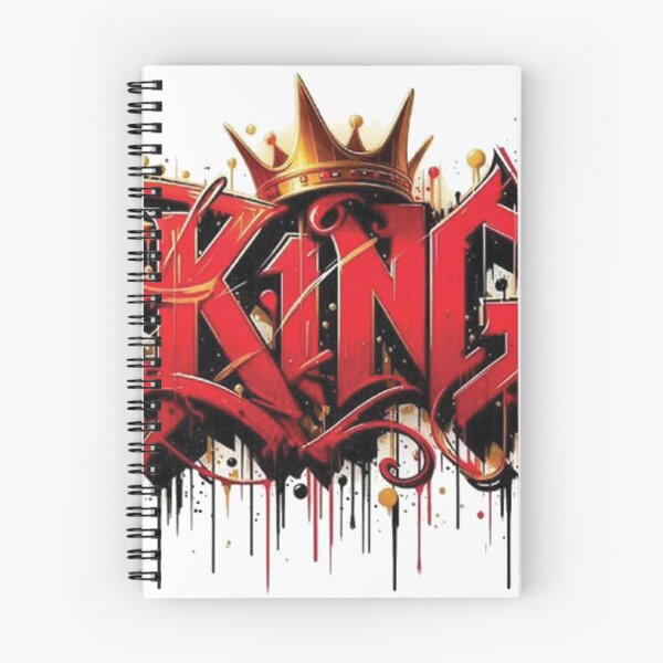 Item preview, Red King Graffiti Street Art - Urban Typography with Golden Crown designed and sold by Hou$e of Art .