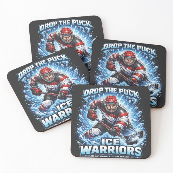 Item preview, Ice Warriors Hockey Player Sports Quote designed and sold by Mauswohn.