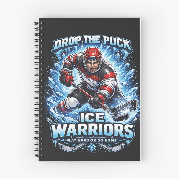 Item preview, Ice Warriors Hockey Player Sports Quote designed and sold by Mauswohn.