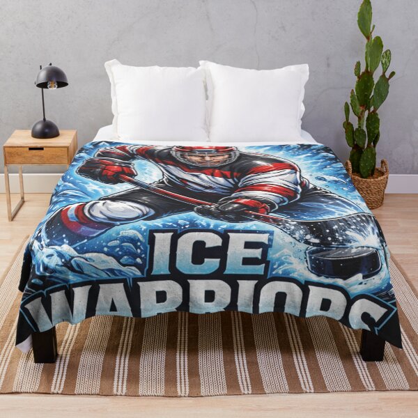 Item preview, Ice Warriors Hockey Player Sports Quote designed and sold by Mauswohn.