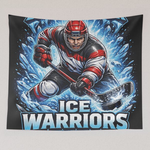 Item preview, Ice Warriors Hockey Player Sports Quote designed and sold by Mauswohn.
