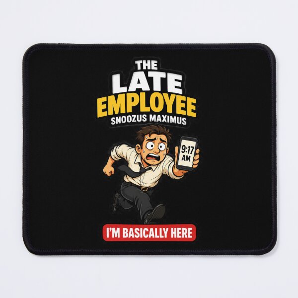 Item preview, The Late Employee I'm Basically Here Humor designed and sold by Sayitaniway.