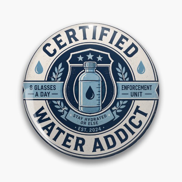 Item preview, Certified Water Addict Hydration Meme designed and sold by MonkiFlipp.