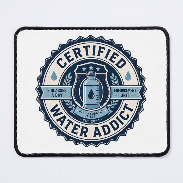 Item preview, Certified Water Addict Hydration Meme designed and sold by MonkiFlipp.