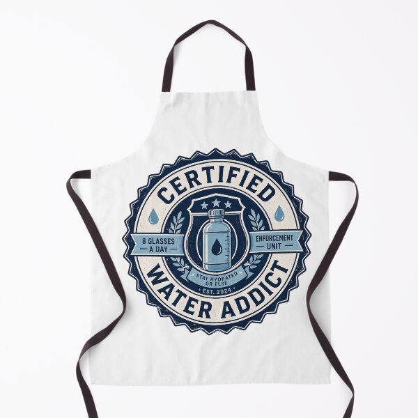 Item preview, Certified Water Addict Hydration Meme designed and sold by MonkiFlipp.