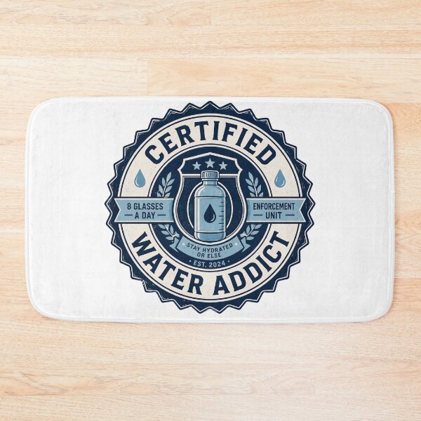 Item preview, Certified Water Addict Hydration Meme designed and sold by MonkiFlipp.