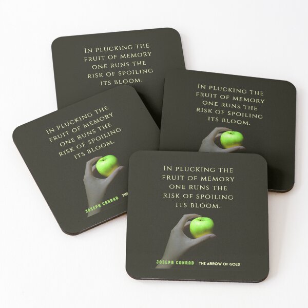 Item preview, Joseph Conrad quote: In plucking the fruit of memory one runs the risk of spoiling its bloom. designed and sold by artbleed.