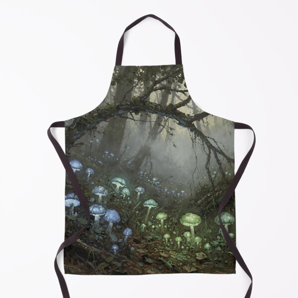 Item preview, Enchanted Glowing Mushrooms — Misty Woodland Fantasy Illustration designed and sold by cr6zym1nd.