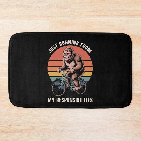 Item preview, Just Running From My Responsibilities Funny Cycling Gift designed and sold by Say It With Ink.