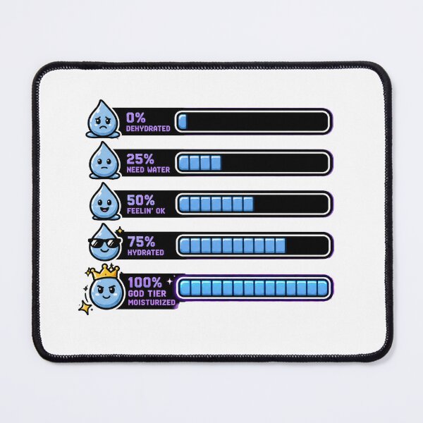 Item preview, Hydration Levels Gamer Meme designed and sold by MonkiFlipp.