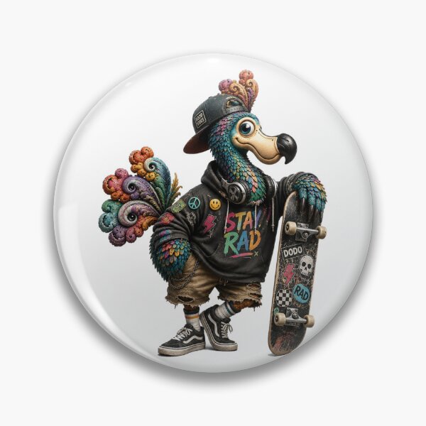 Item preview, Stay Rad Retro Dodo Skate Vibes designed and sold by doodlesbydodo.