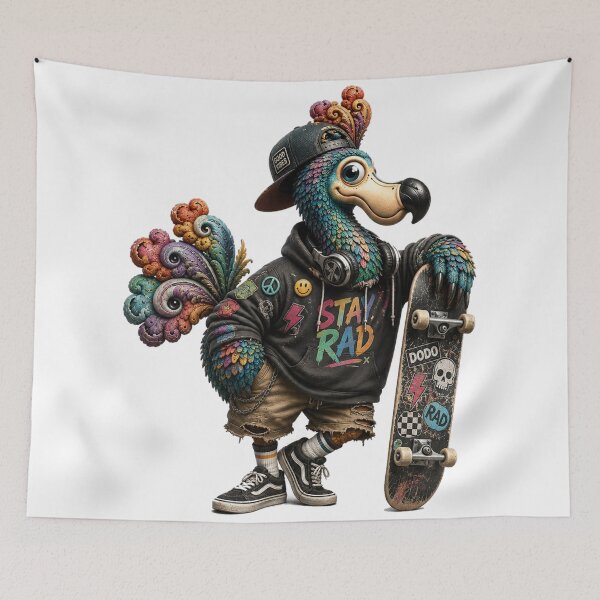 Item preview, Stay Rad Retro Dodo Skate Vibes designed and sold by doodlesbydodo.