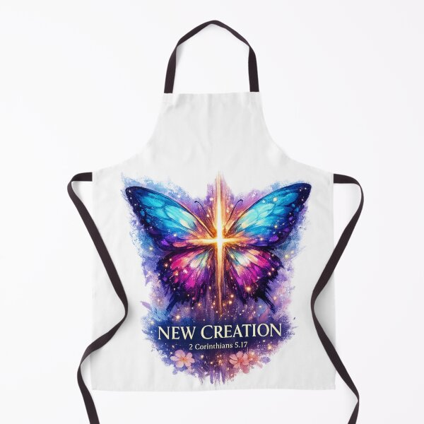 Item preview, Christian Butterfly Shirt, New Creation Bible Verse Tee, 2 Corinthians 5:17 Shirt, Faith Based Graphic Tee, Jesus Christian Gift for Women designed and sold by Ashes to Artistry.