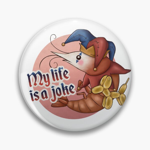 Item preview, My Life is a Joke (Jester Shrimp) designed and sold by Ellen Brouwer.