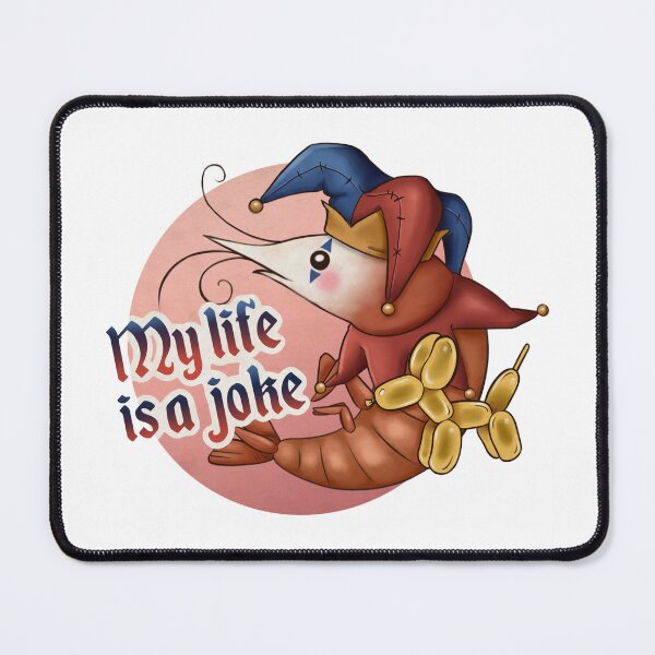 Item preview, My Life is a Joke (Jester Shrimp) designed and sold by Ellen Brouwer.