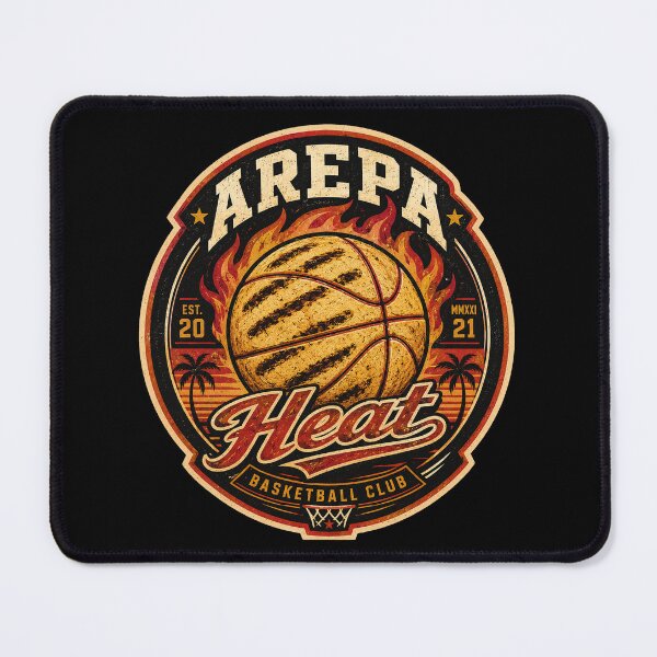 Item preview, Arepa Heat Basketball Club Vintage Retro Crest designed and sold by Extravanganzza.