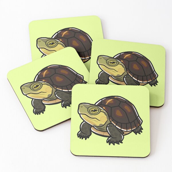 Item preview, Chinese Box Turtle Japanese Pop Art designed and sold by Rie-TortoTurtle.
