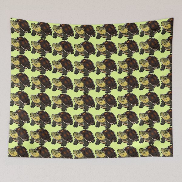 Item preview, Chinese Box Turtle Japanese Pop Art designed and sold by Rie-TortoTurtle.
