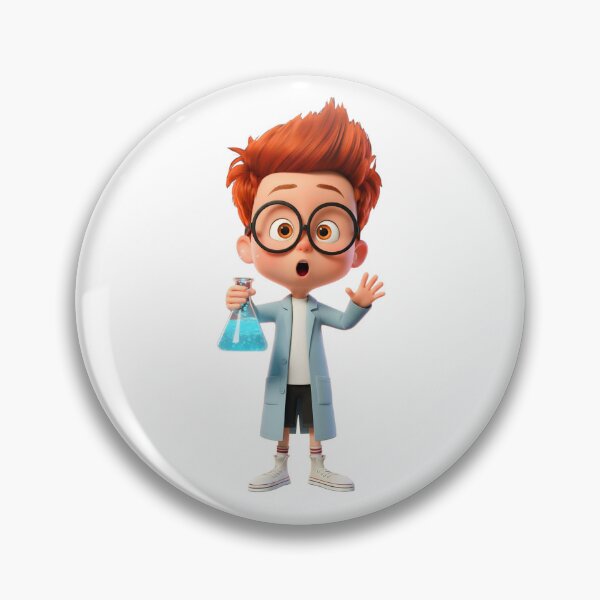 Item preview, Cute Cartoon Scientist Boy Sticker | Smart Kid Lab Character PNG designed and sold by ashwin131.