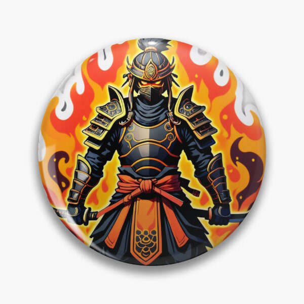 Item preview, Inferno Shadow Samurai Sticker designed and sold by blossomfun.