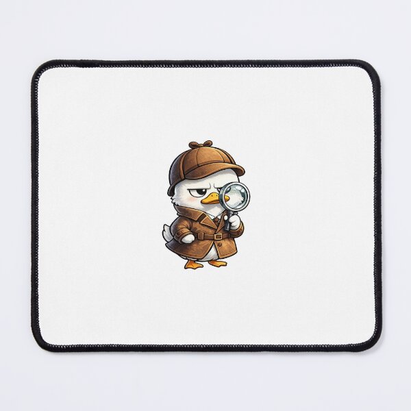 Item preview, Suspicious Duck Detective – Cute Mystery Cartoon designed and sold by UnknownFrame.