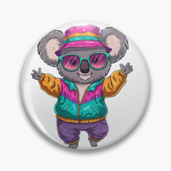 Item preview, Retro Koala Vibes Sticker designed and sold by blossomfun.