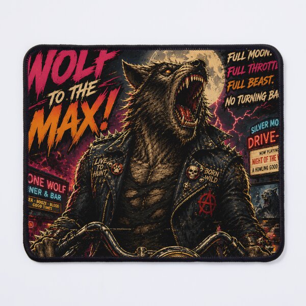 Item preview, Werewolf Ripped Shirt Biker Art | Wolf to the Max Retro Horror Motorcycle Design designed and sold by The Confluence.