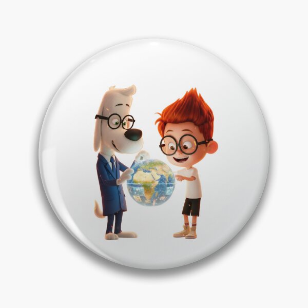 Item preview, Cute Smart Duo Globe Sticker | Cartoon Dog & Genius Boy PNG designed and sold by ashwin131.