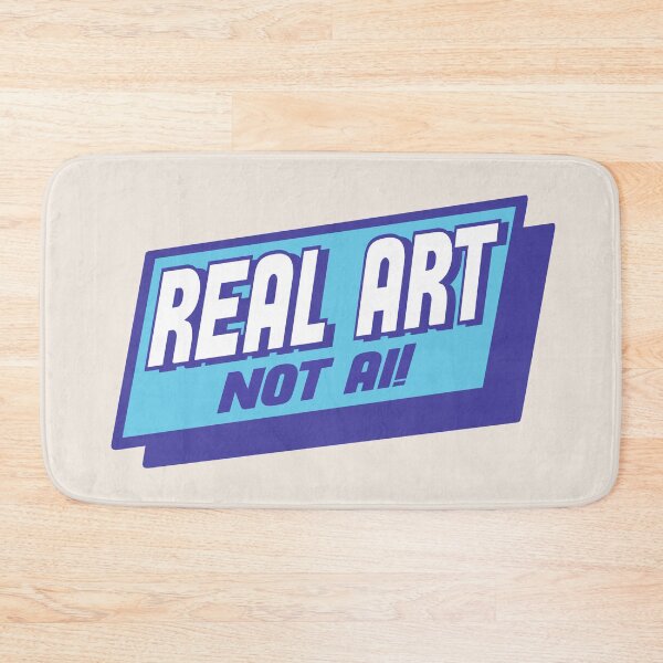 Item preview, REAL ART NOT AI BLUE STICKER CAP designed and sold by aydapadi.