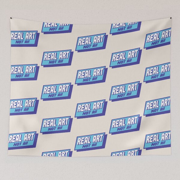 Item preview, REAL ART NOT AI BLUE STICKER CAP designed and sold by aydapadi.