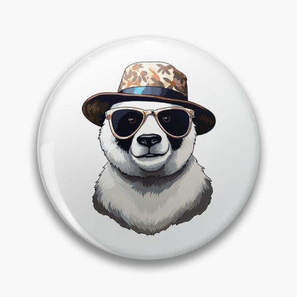 Item preview, Cool Panda With Fedora Sunglasses designed and sold by IN Tales.
