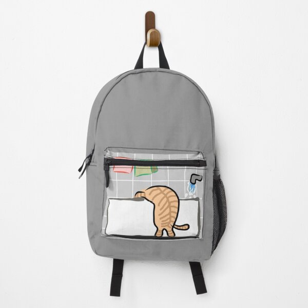 Item preview, Sneaky Cat Drinking Bath Water Funny Feline Art designed and sold by aimicat.