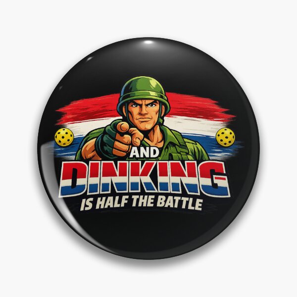 Item preview, And Dinking Is Half the Battle Vintage Pickleball designed and sold by Pickleball Globe.