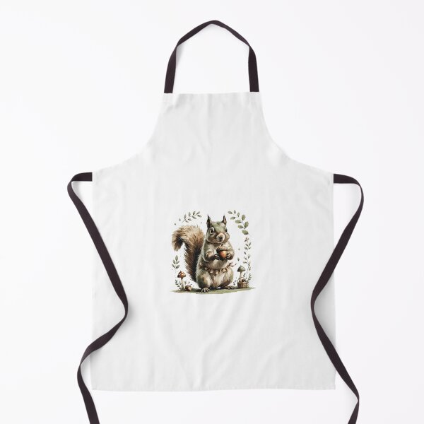 Item preview, Woodland Squirrel With Acorn Forest Animal designed and sold by AQUILAKREO.