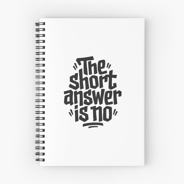 Item preview, The Short Answer Is No Funny Sarcastic Quote designed and sold by AntiqueImages.