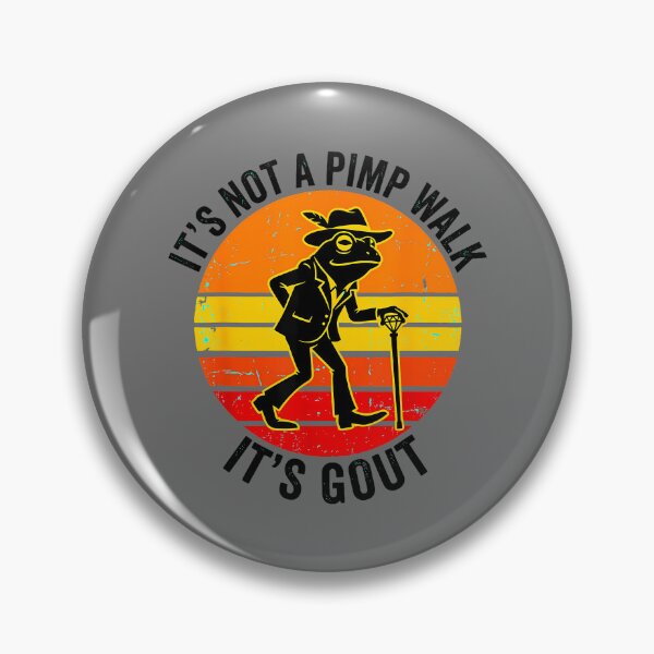 Item preview, It's Not A Pimp Walk Gout Frog Cane designed and sold by KristineLi.
