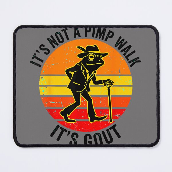 Item preview, It's Not A Pimp Walk Gout Frog Cane designed and sold by KristineLi.