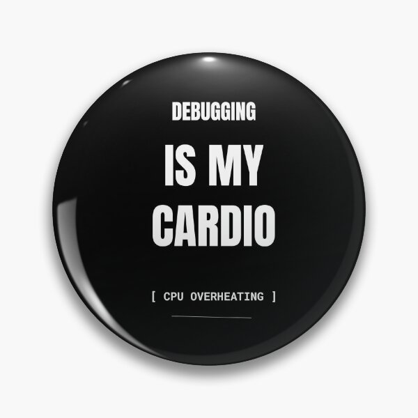 Item preview, Debugging Is My Cardio Funny Programmer T-Shirt designed and sold by BuggedThreads.