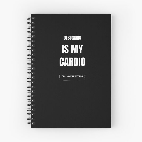 Item preview, Debugging Is My Cardio Funny Programmer T-Shirt designed and sold by BuggedThreads.