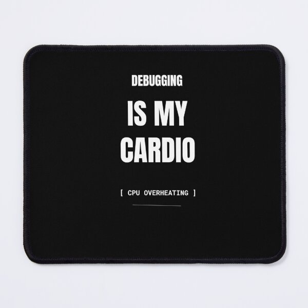 Item preview, Debugging Is My Cardio Funny Programmer T-Shirt designed and sold by BuggedThreads.