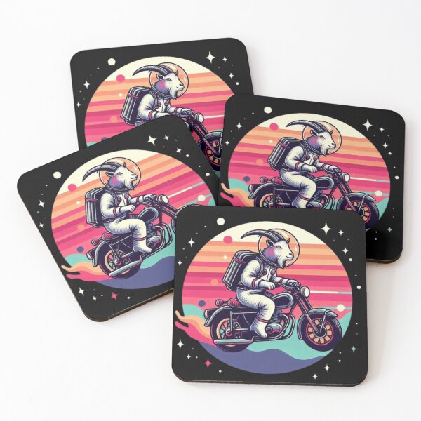 Item preview, Space Goat Rider – Cosmic Adventure Design designed and sold by Dogandesighn.