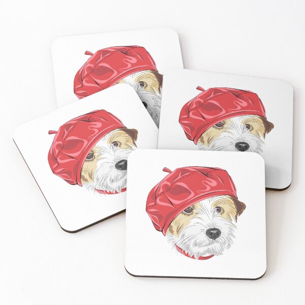 Item preview, Wire Fox Terrier With Red Chef Hat designed and sold by IN Tales.