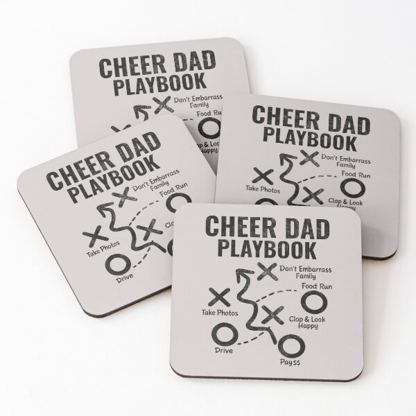 Item preview, Cheer Dad Playbook Funny Proud Cheerleading Men Vintage designed and sold by MabelWells.