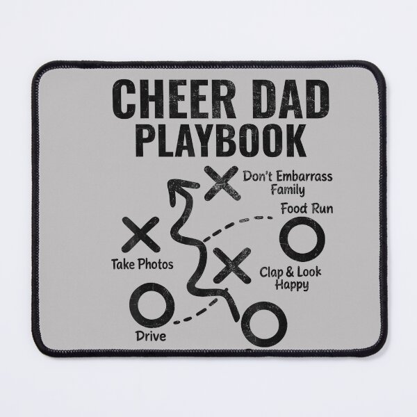 Item preview, Cheer Dad Playbook Funny Proud Cheerleading Men Vintage designed and sold by MabelWells.