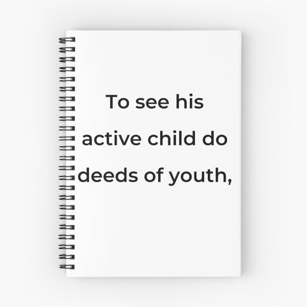 Item preview, "Ver a su hijo activo realizar hazañas propias de la juventud," - letra negra designed and sold by ariksworld.