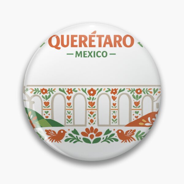 Item preview, Querétaro Mexico Aqueduct Skyline Folk Art Travel Souvenir designed and sold by ByteAndChile.