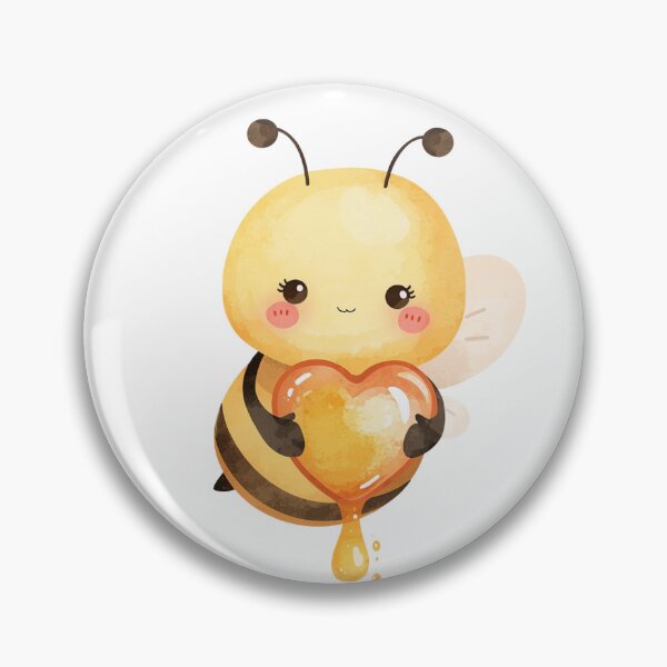 Item preview, Tender bee with a heart of honey designed and sold by MlleLAbeille.